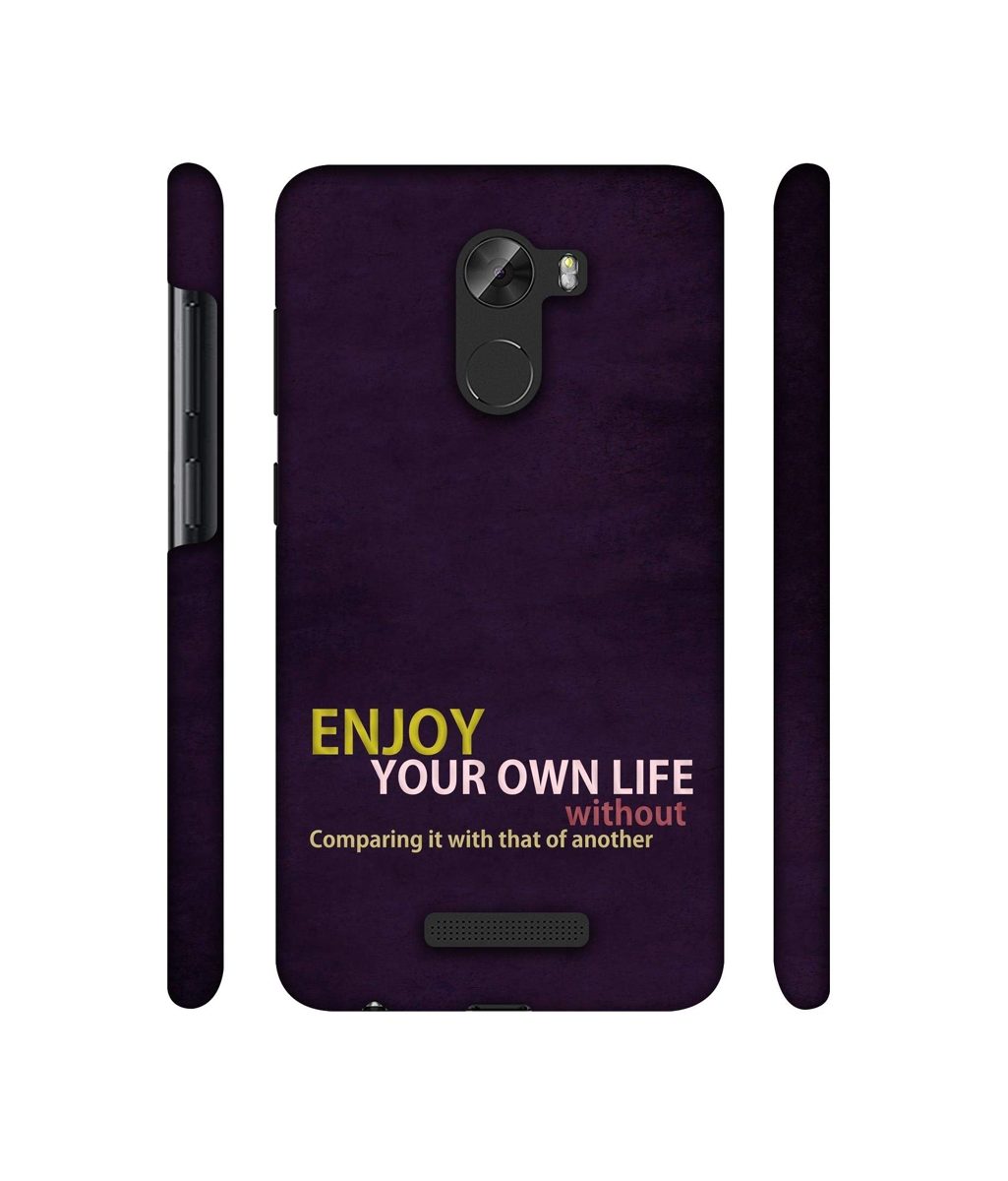 Amazon Brand - Solimo Designer Enjoy Your Life 3D Printed Hard Back Case Mobile Cover for Gionee A1 Lite
