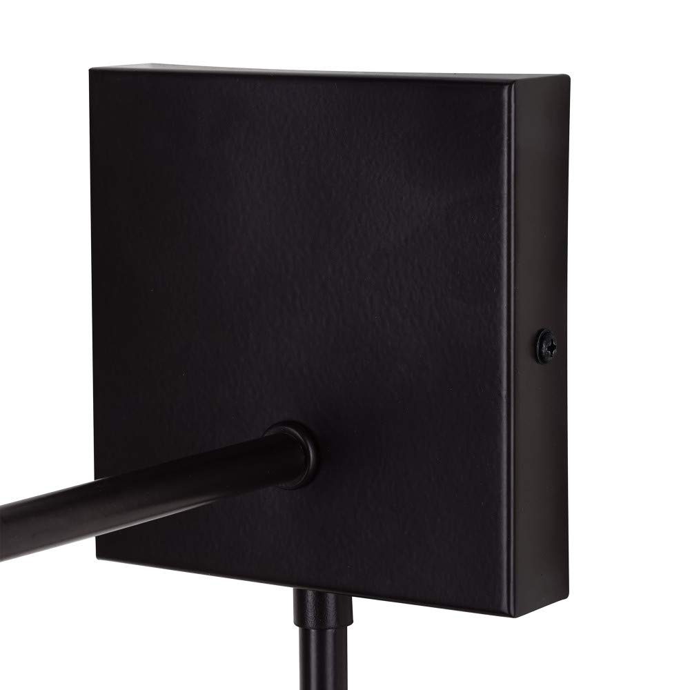 Amazon Brand – Ravenna Home Traditional Plug-In Wall Sconce with Linen Shade, LED Bulb Included, 11.75"H, Dark Bronze