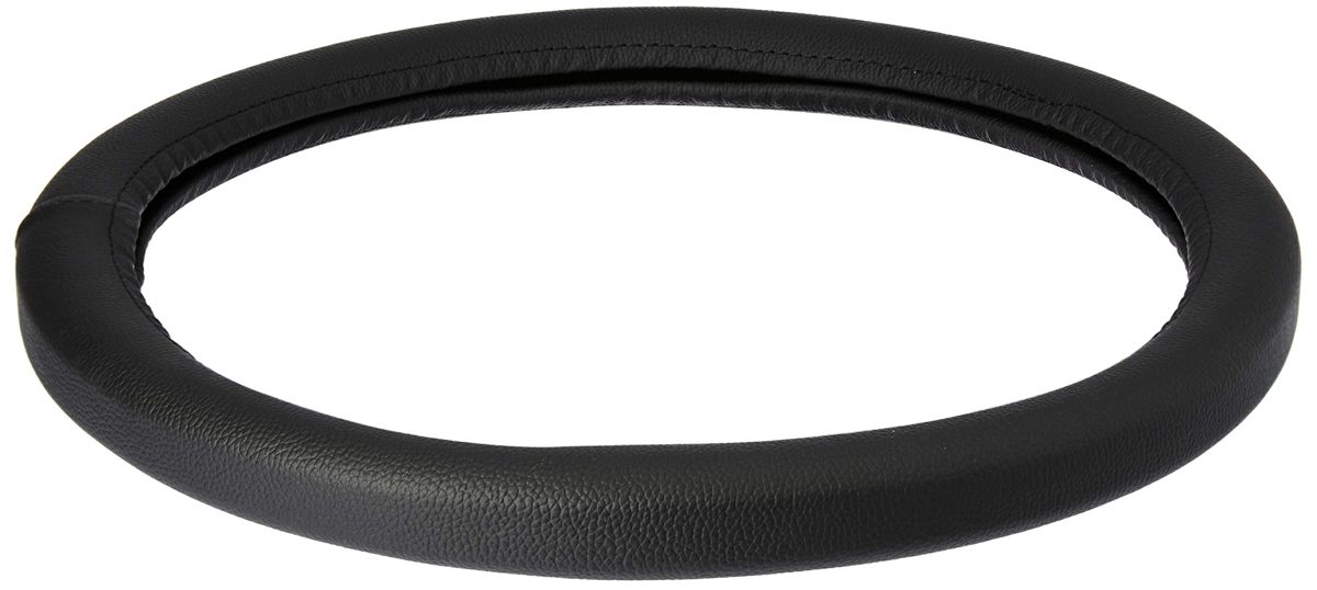 Amazon Brand - Solimo Steering Cover (Small), Black