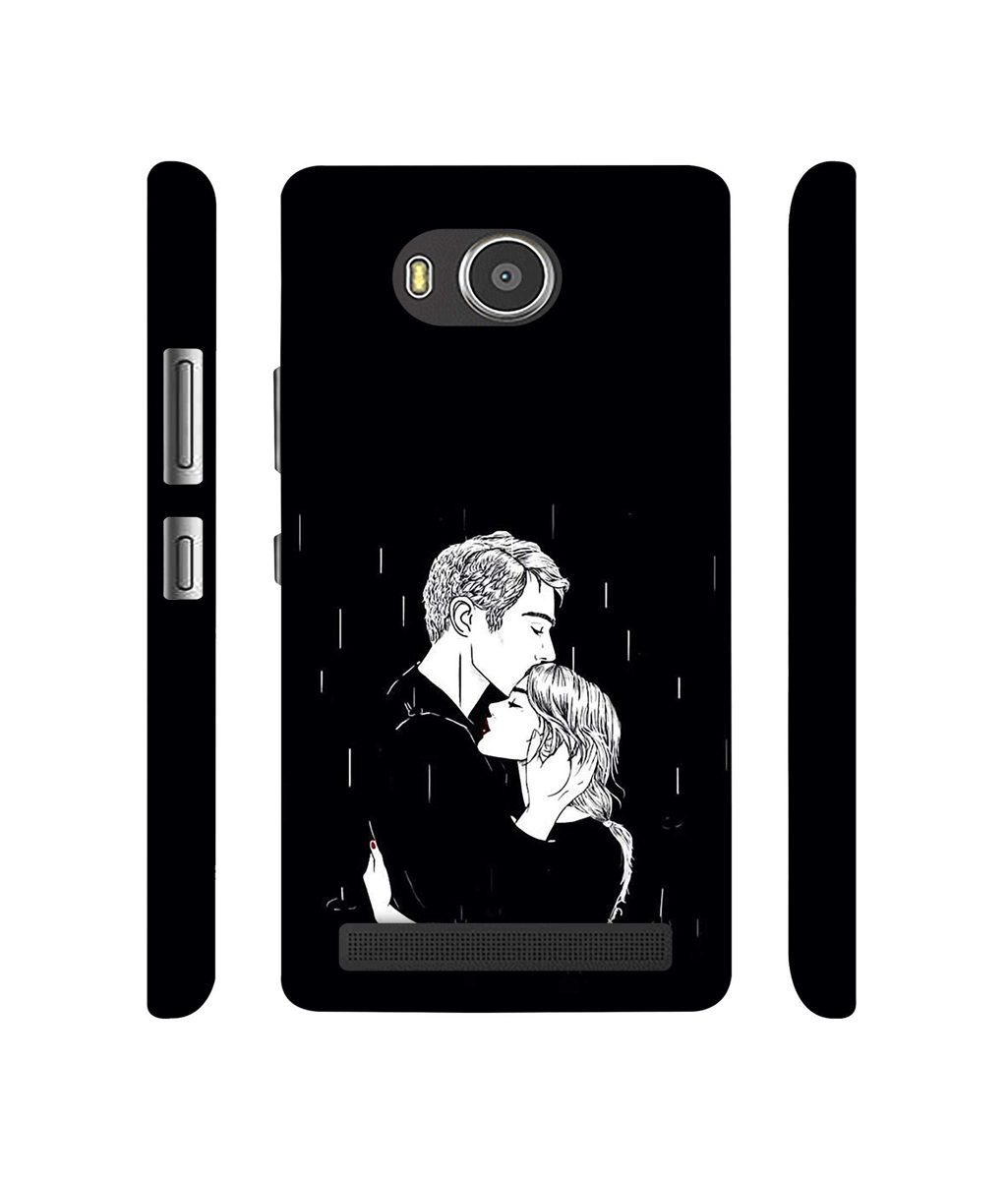 Amazon Brand - Solimo Designer Couples Standing in Rain 3D Printed Hard Back Case Mobile Cover for Lenovo A7700