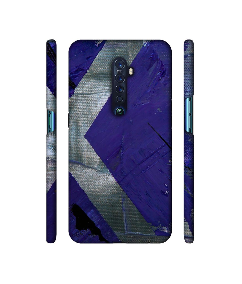 Amazon Brand - Solimo Designer Purple and Gray Texture 3D Printed Hard Back Case Mobile Cover for Oppo Reno 2