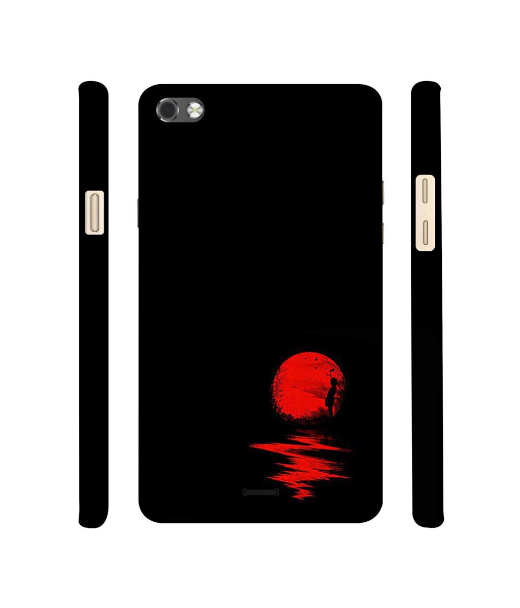 Amazon Brand - Solimo Designer Red Moon 3D Printed Hard Back Case Mobile Cover for Micromax Canvas Sliver 5 Q450
