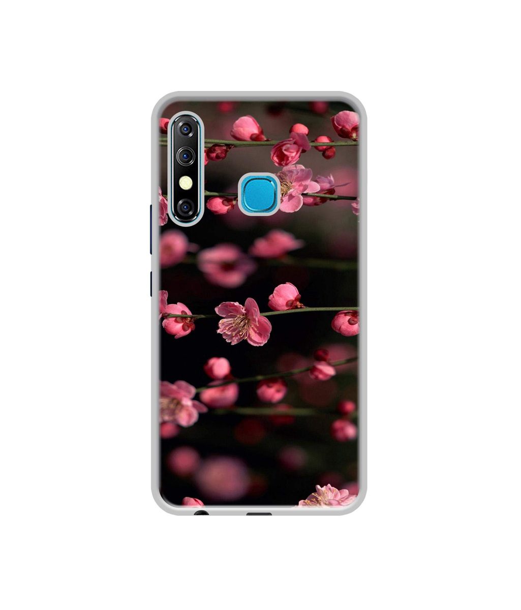 Amazon Brand - Solimo Designer Pink Flowers UV Printed Soft Back Case Mobile Cover for Infinix Hot 8