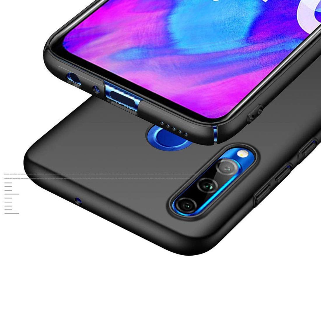 Amazon Brand - Solimo Mobile Cover (Hard Back & Slim) for Vivo U10 (Black)