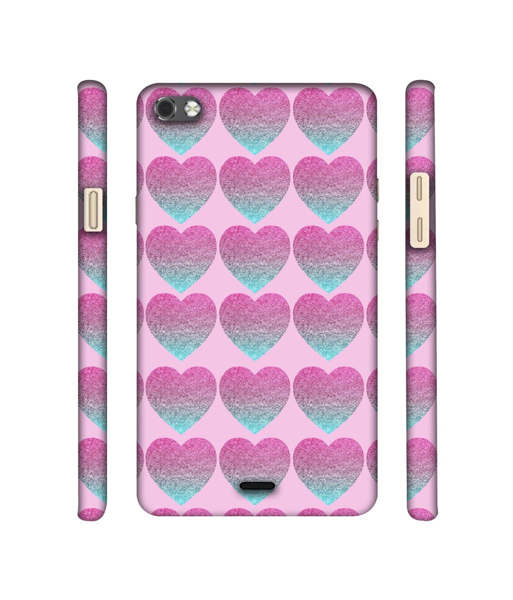 Amazon Brand - Solimo Designer Sparkle Heart Texture 3D Printed Hard Back Case Mobile Cover for Micromax Canvas Sliver 5 Q450