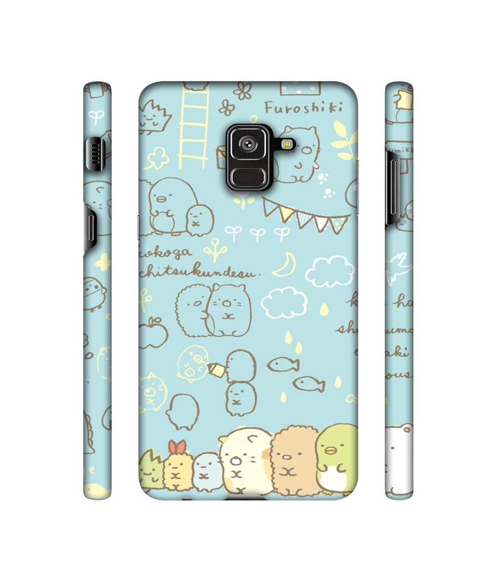 Amazon Brand - Solimo Designer Random 3D Printed Hard Back Case Mobile Cover for Samsung Galaxy A8 Plus