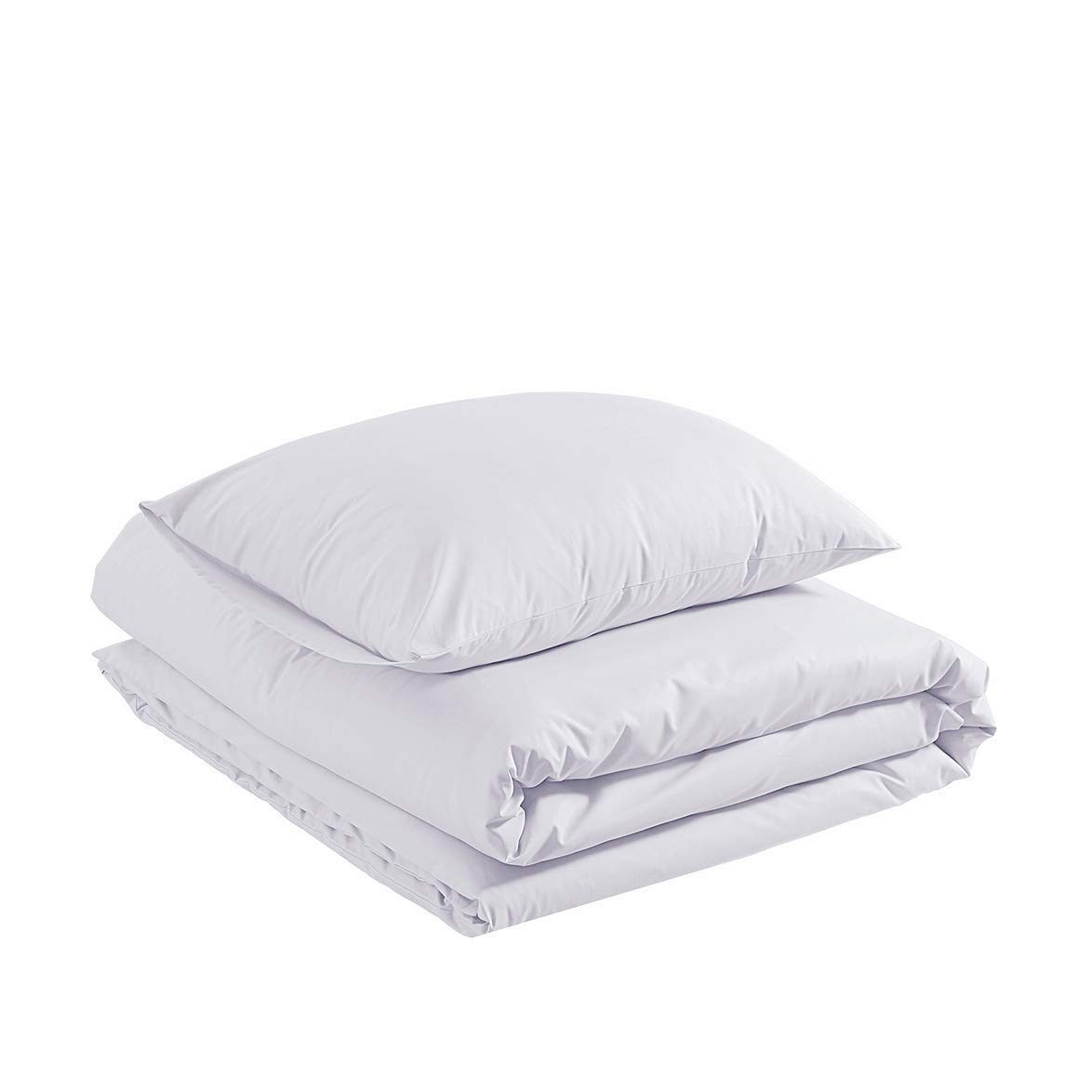 AmazonBasics Organic Sateen Cotton Sheet Set, White