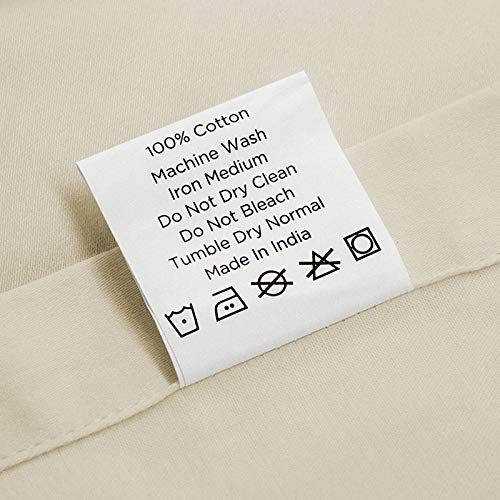 UMI. by Amazon 100% Cotton Plain Sateen Super King Size Fitted Sheet, 300 Thread Count, Pumice Stone, Super Soft and Comfortable with All Round Elastic Extra Deep Pockets, Machine Washable