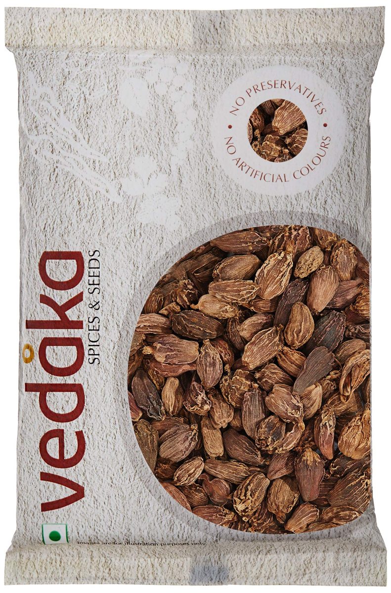 Amazon Brand - Vedaka Whole Black Cardamom, 50g