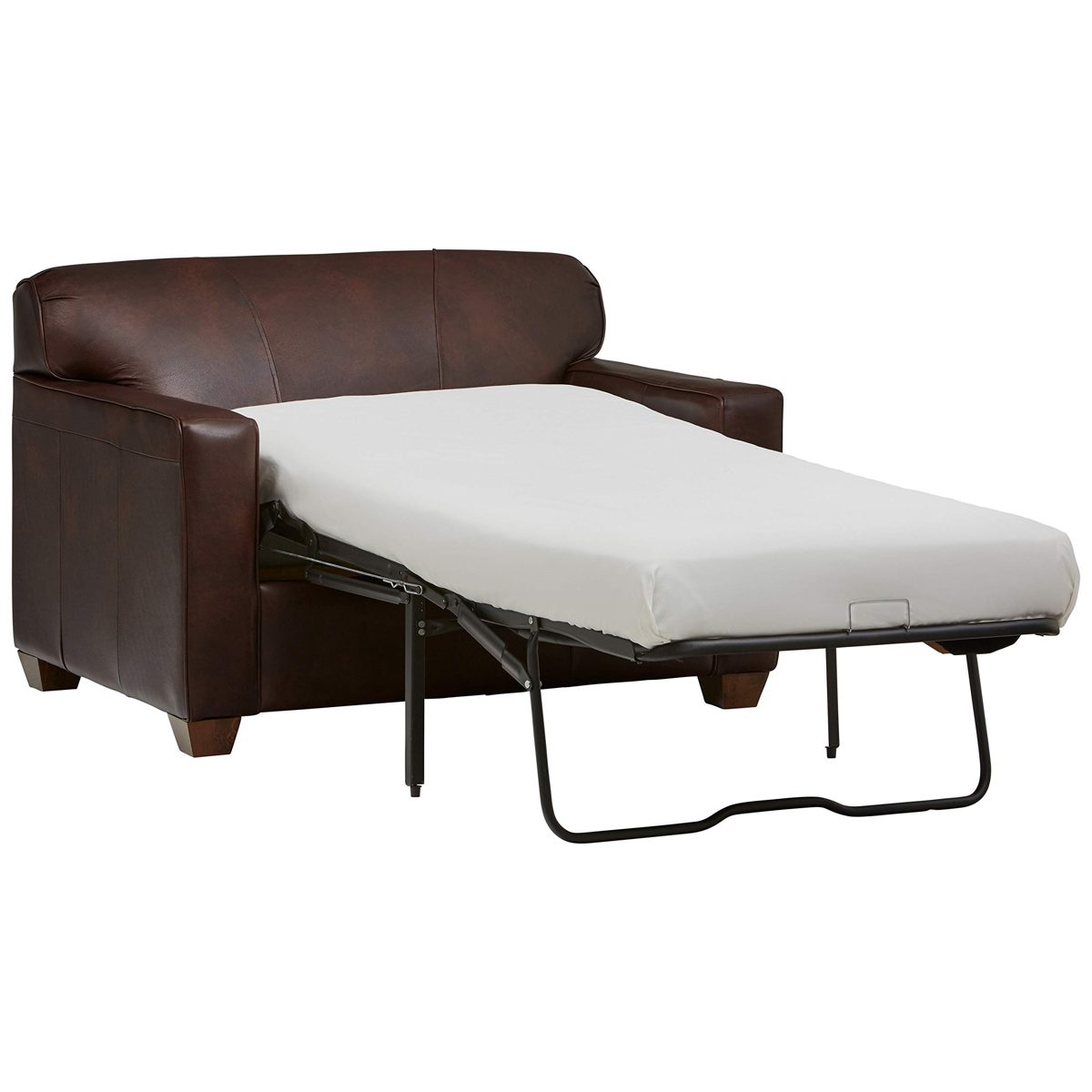 Amazon Brand – Stone & Beam Fischer Sleeper Chair, 51"W, Driftwood Leather