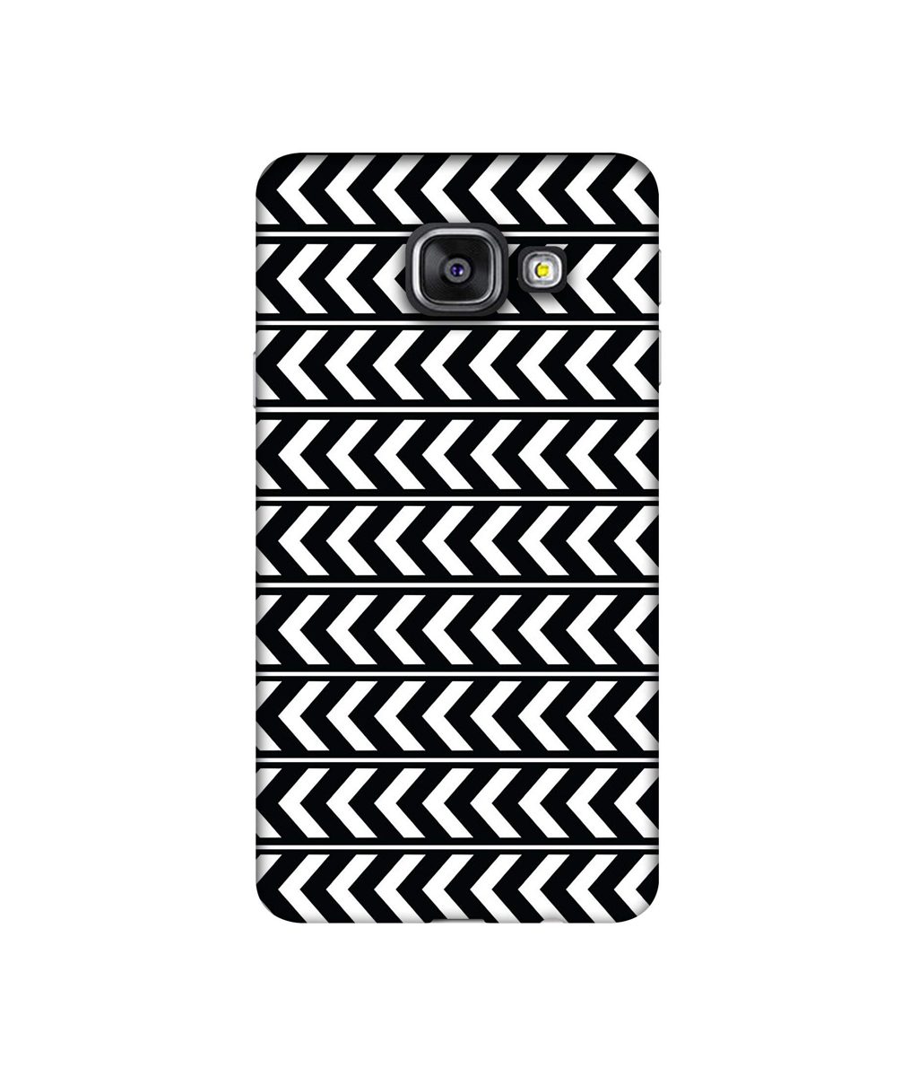 Amazon Brand - Solimo Designer Horizontal Arrow Texture 3D Printed Hard Back Case Mobile Cover for Samsung Galaxy A3 (2016)