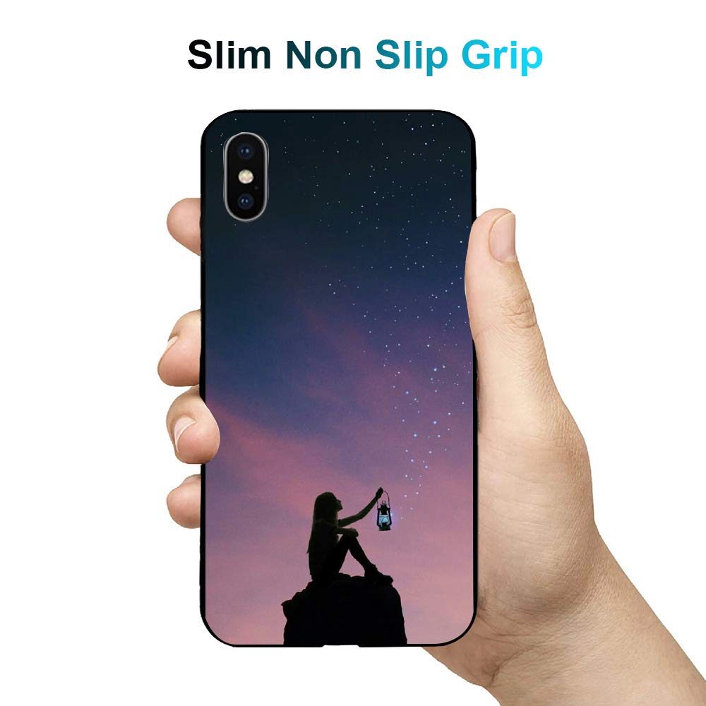 Amazon Brand - Solimo Designer Star Printed Hard Back Case Mobile Cover for Apple iPhone X/Xs (D1267)