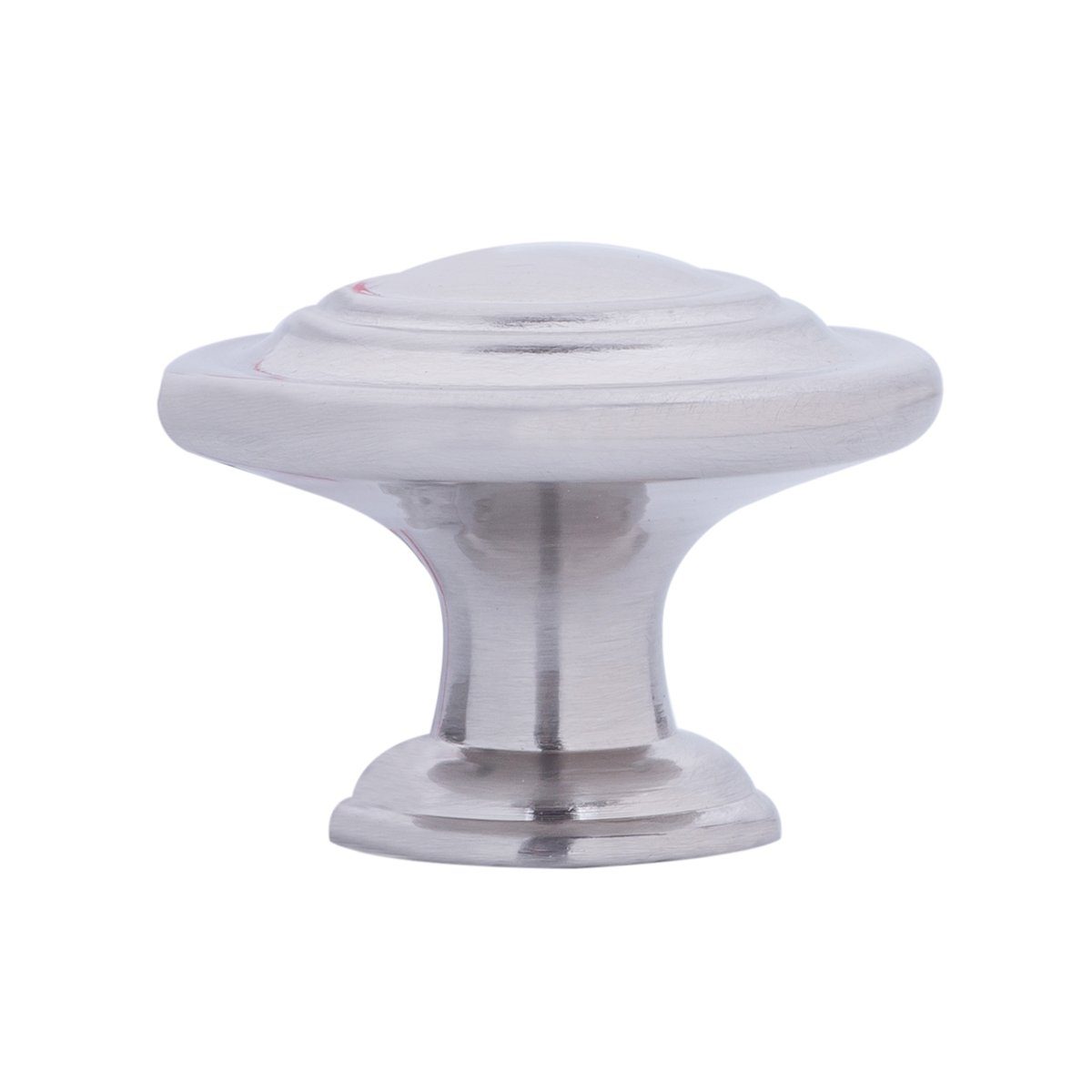 AmazonBasics Traditional Top Ring Cabinet Knob, 1.25 Inch Diameter, Satin Nickel, 50-Pack