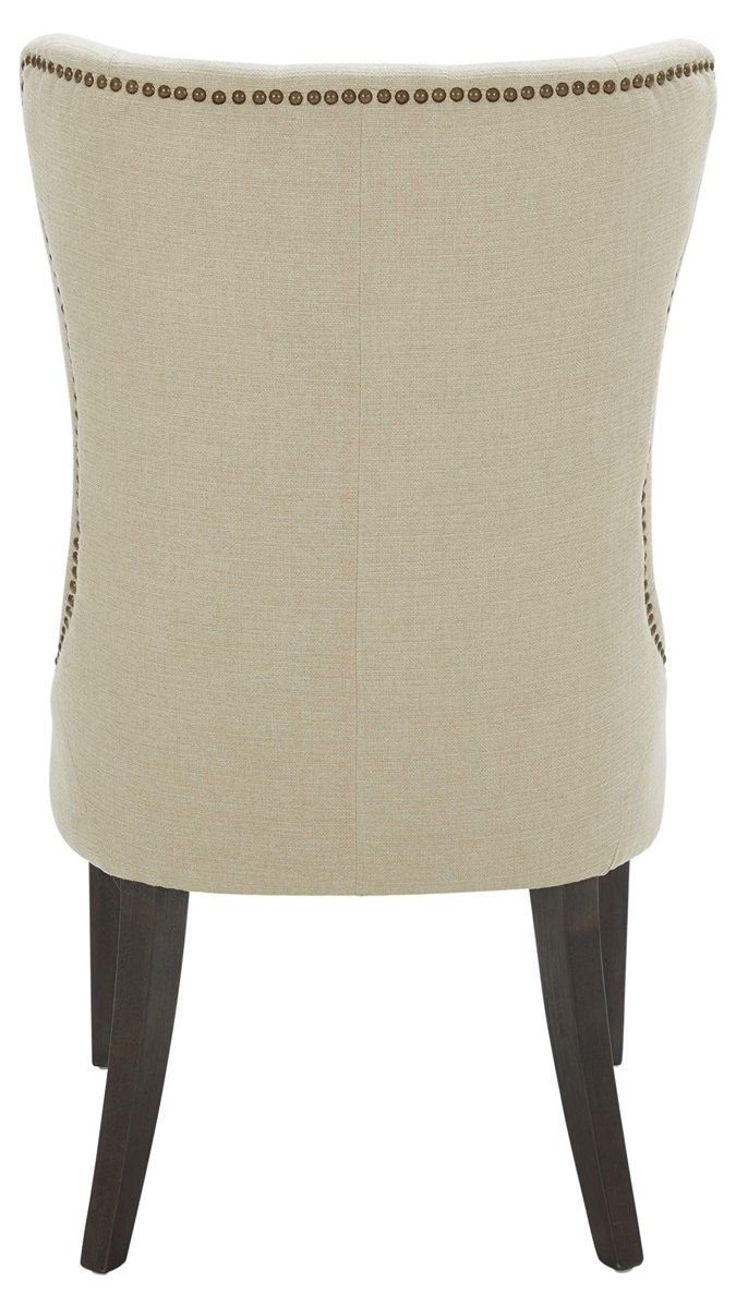 Amazon Brand – Stone & Beam Dining Chair with Deep Tufting, 42"H, Hemp