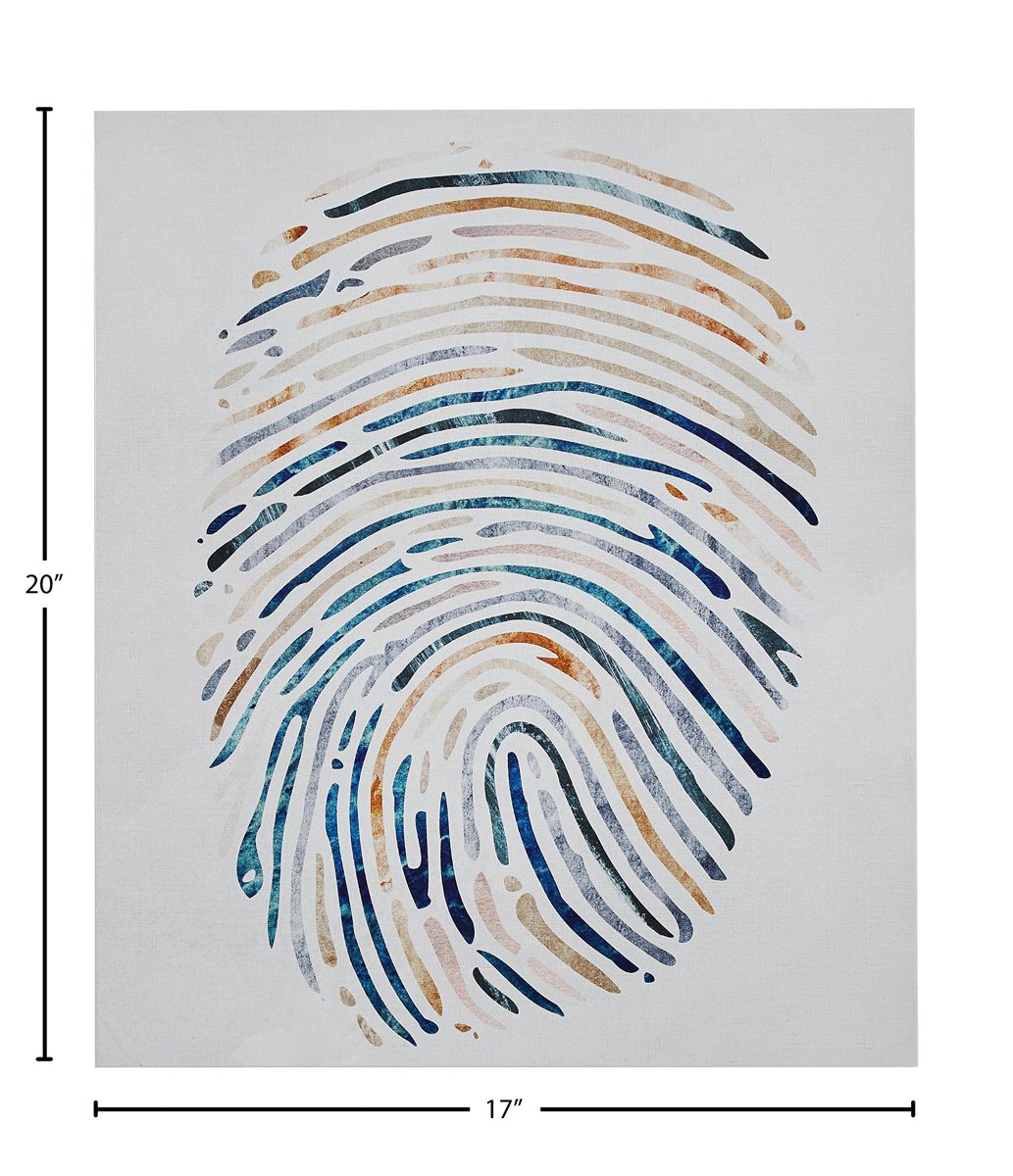 Amazon Brand – Rivet Multi-Color Canvas Fingerprint, 17" x 20"