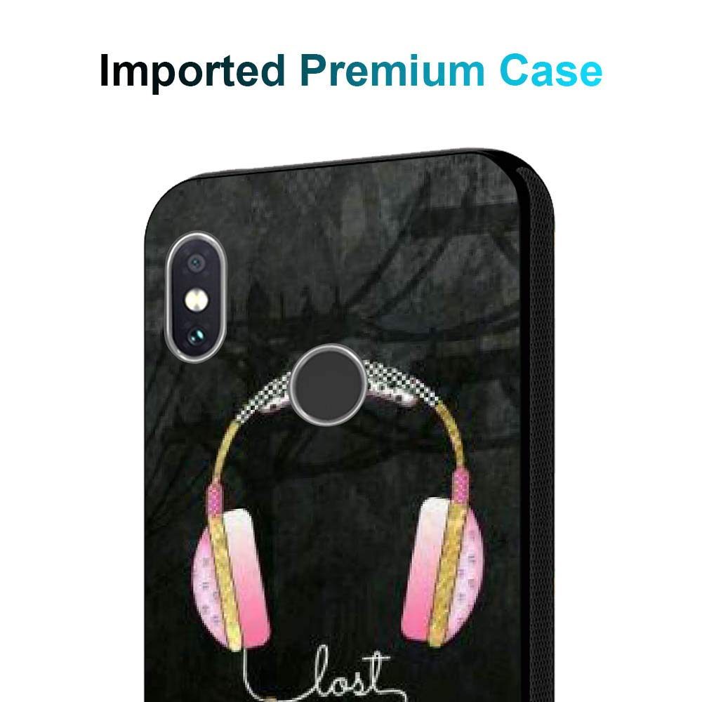 Amazon Brand - Solimo Designer Music Headphone Printed Hard Back Case Mobile Cover for Redmi Note 5 Pro (D1216)