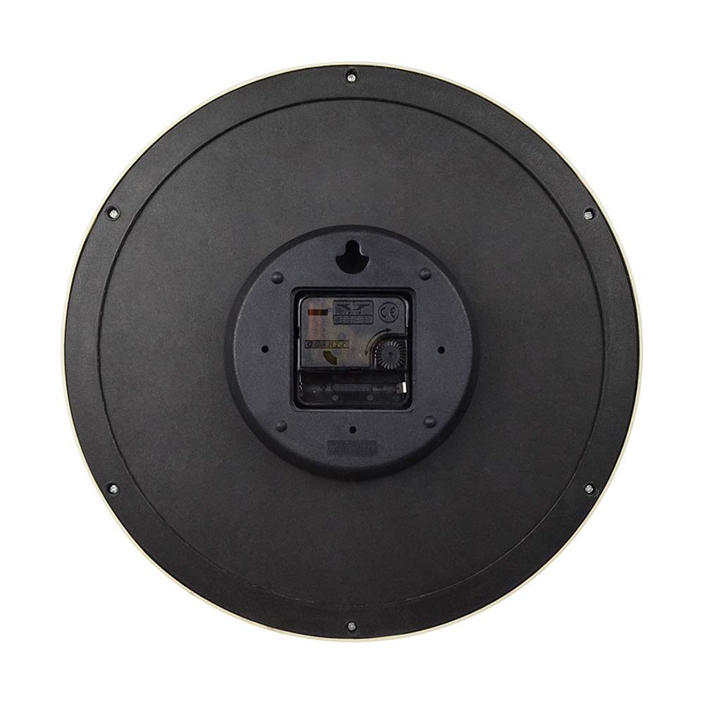 UMI. Essentials Silent Non Ticking Wall Clock, Black (Set of 2)