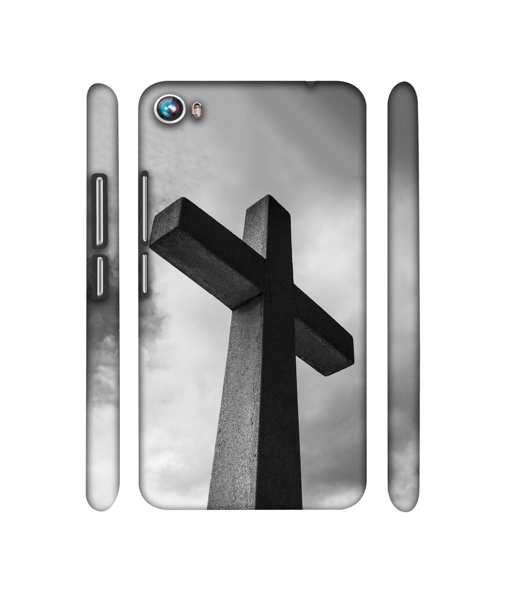 Amazon Brand - Solimo Designer Cross 3D Printed Hard Back Case Mobile Cover for Micromax Canvas Fire 4 A107