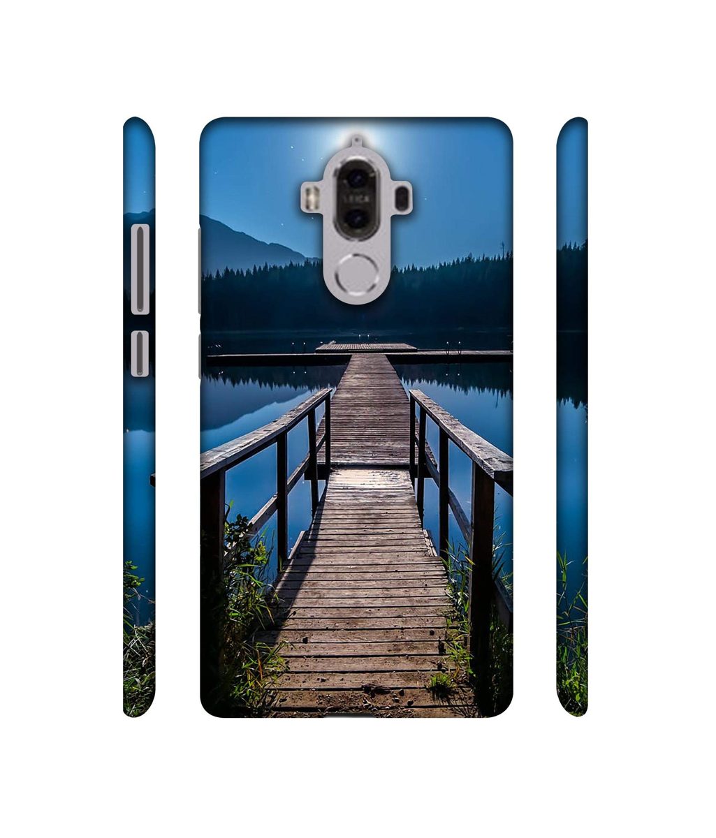 Amazon Brand - Solimo Designer Wooden Beach 3D Printed Hard Back Case Mobile Cover for Huawei Mate 9
