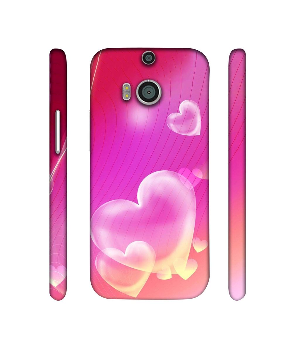 Amazon Brand - Solimo Designer Heart Abstract 3D Printed Hard Back Case Mobile Cover for HTC One M8