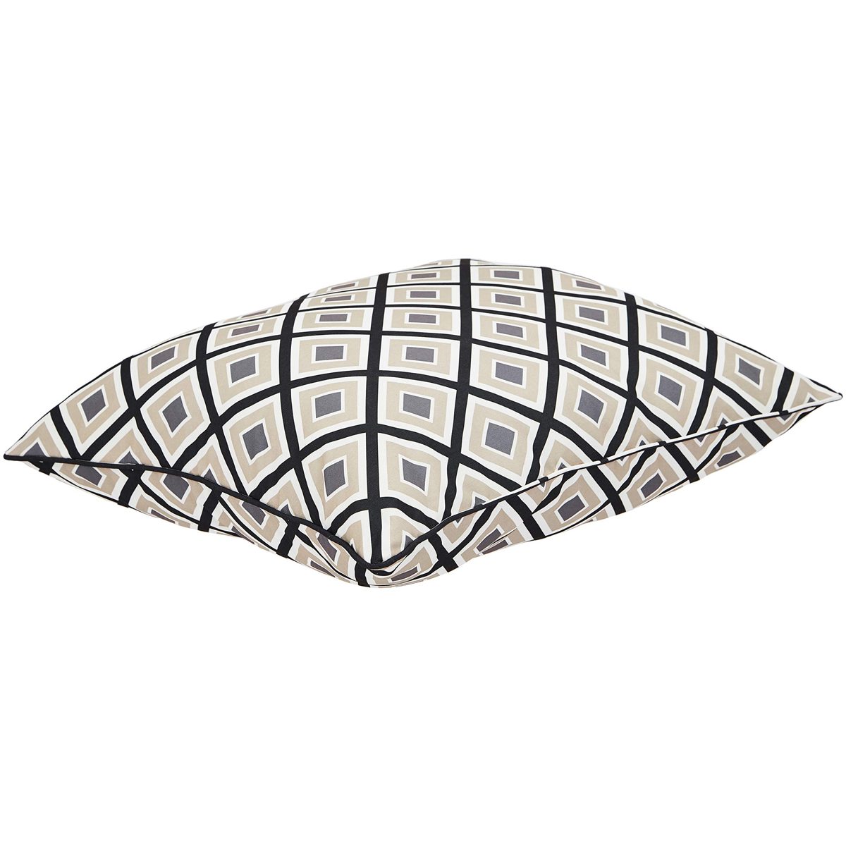 Amazon Basics Deep Seat Patio Seat and Back Cushion Set - Black Geometric