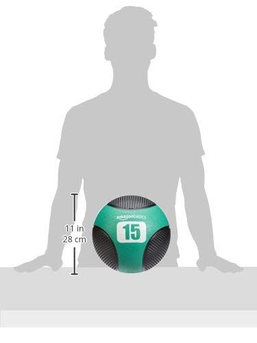 AmazonBasics Double Grip Type Medicine Ball, 15-lb