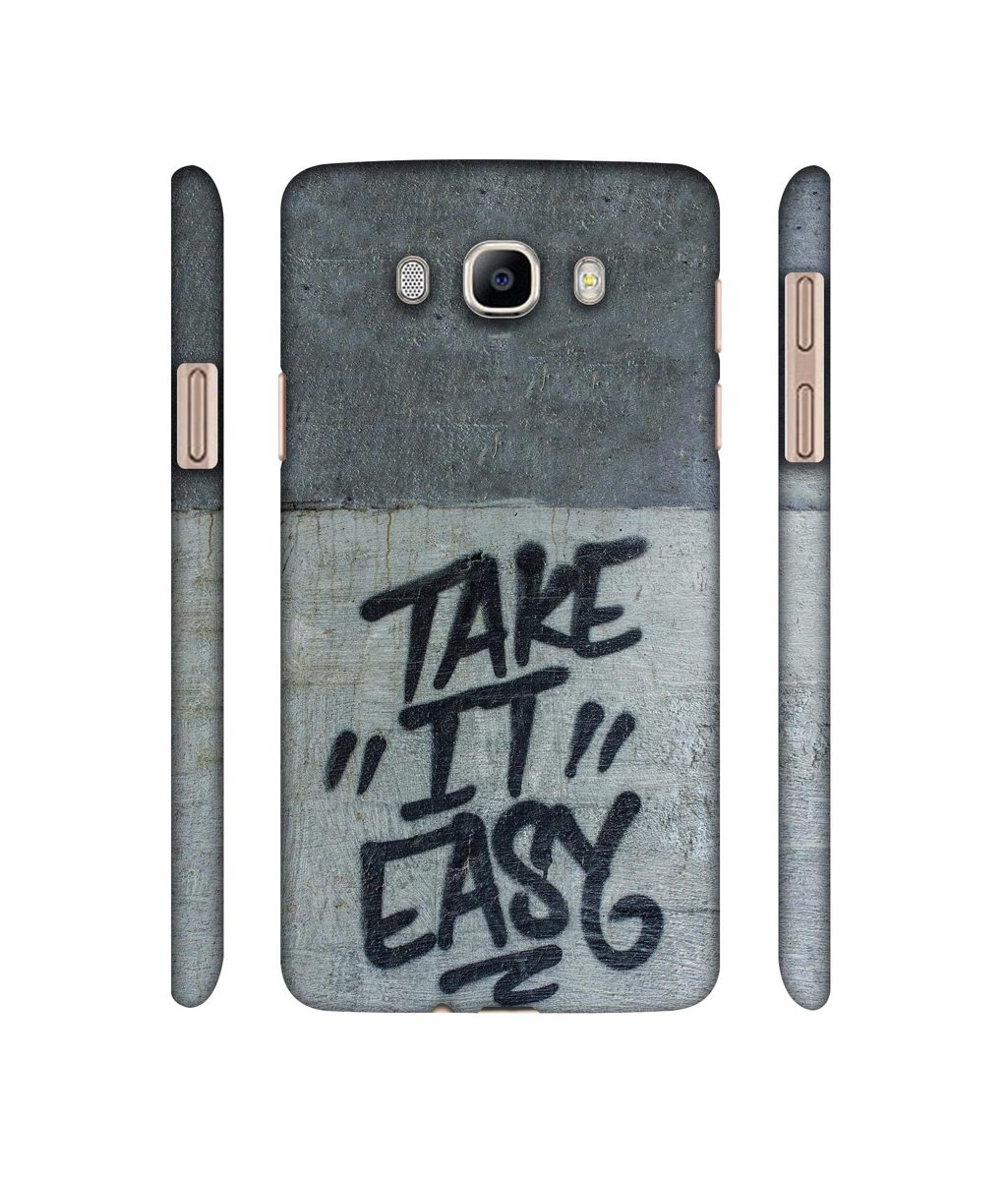 Amazon Brand - Solimo Designer Take It Easy 3D Printed Hard Back Case Mobile Cover for Samsung Galaxy J7 (2016)
