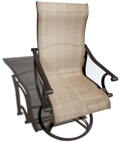 Strathwood Naples Sling Swivel Arm Chair