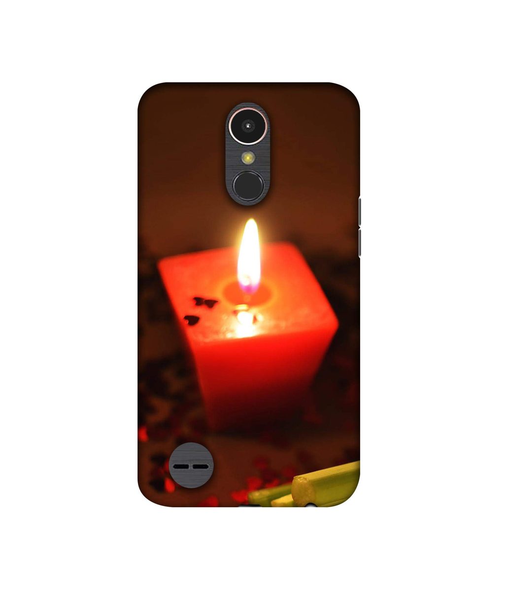 Amazon Brand - Solimo Designer Candle Light 3D Printed Hard Back Case Mobile Cover for LG K10 (2017)