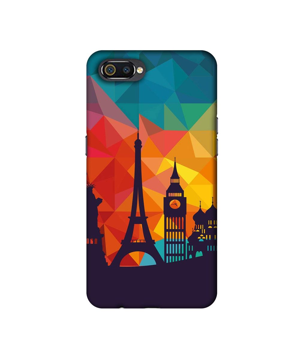 Amazon Brand - Solimo Designer Colored Paris 3D Printed Hard Back Case Mobile Cover for Realme C2