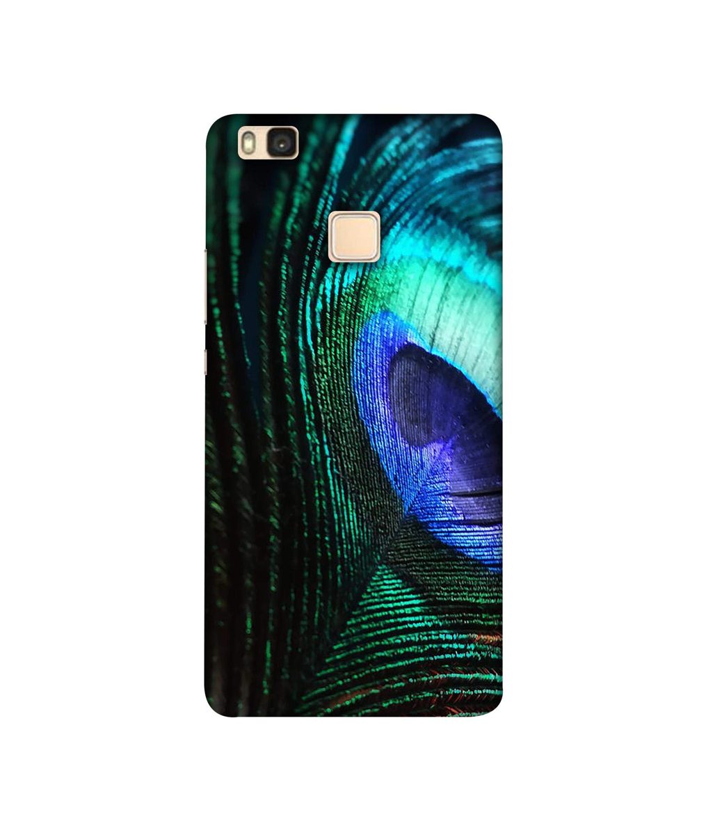 Amazon Brand - Solimo Designer Peacock Feather 3D Printed Hard Back Case Mobile Cover for Huawei P9 lite