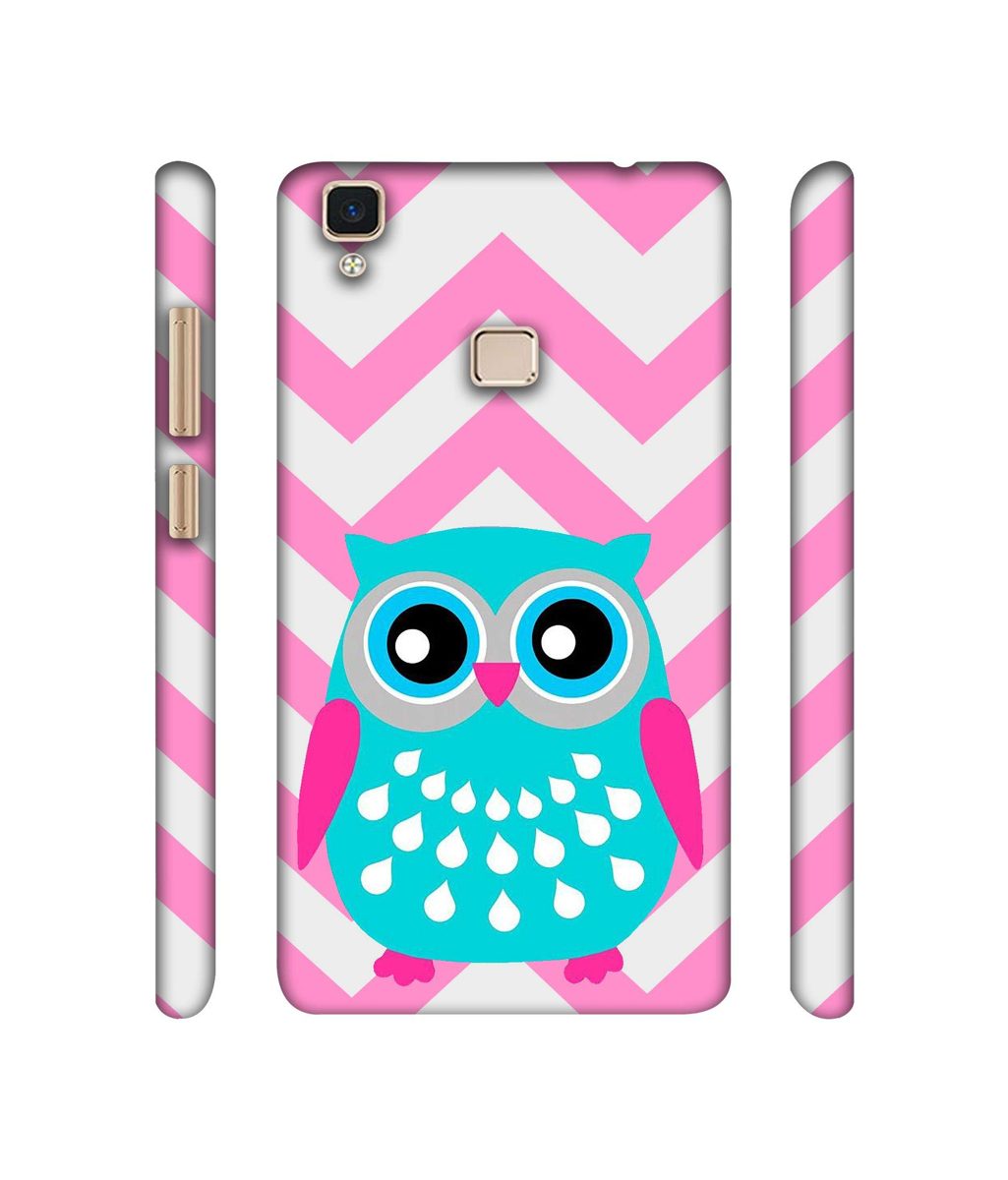 Amazon Brand - Solimo Designer Sky Blue Owl 3D Printed Hard Back Case Mobile Cover for Vivo V3 Max