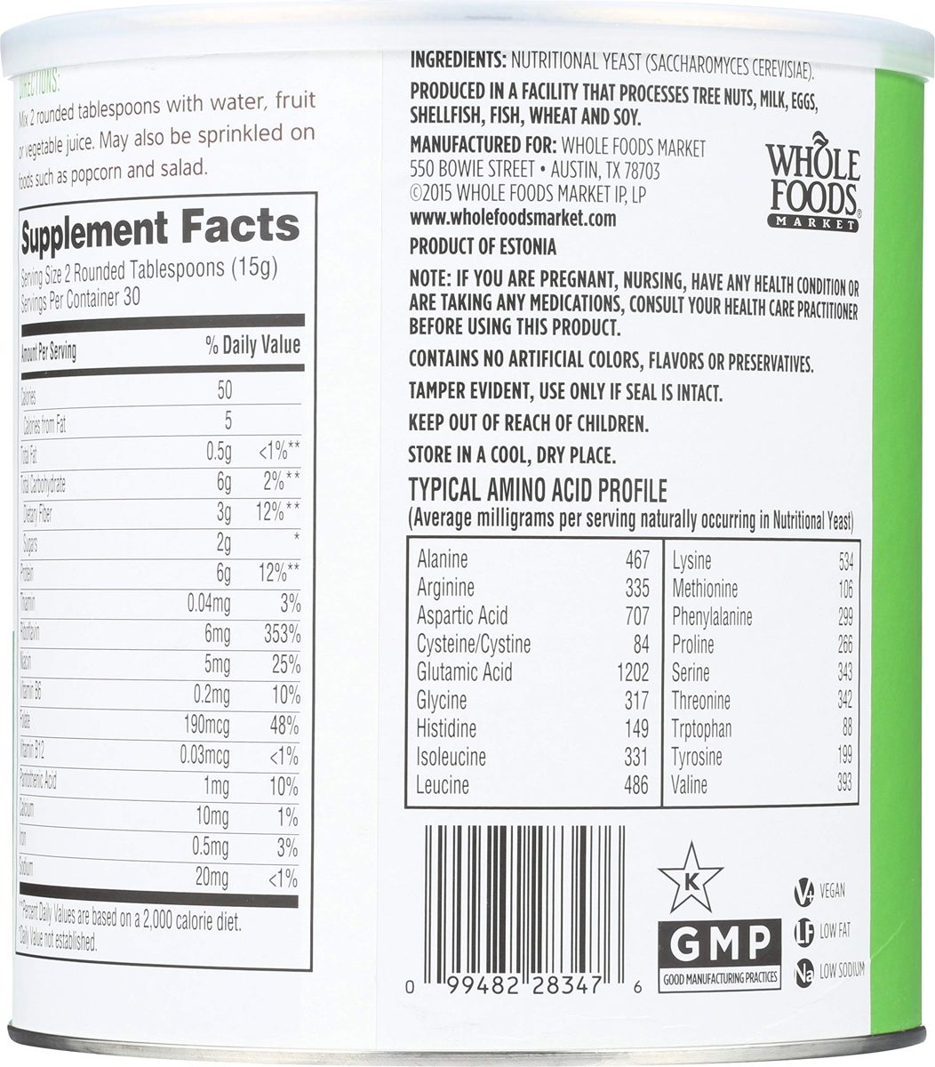 Whole Foods Market, Nutritional Yeast Powder, 15.9 oz