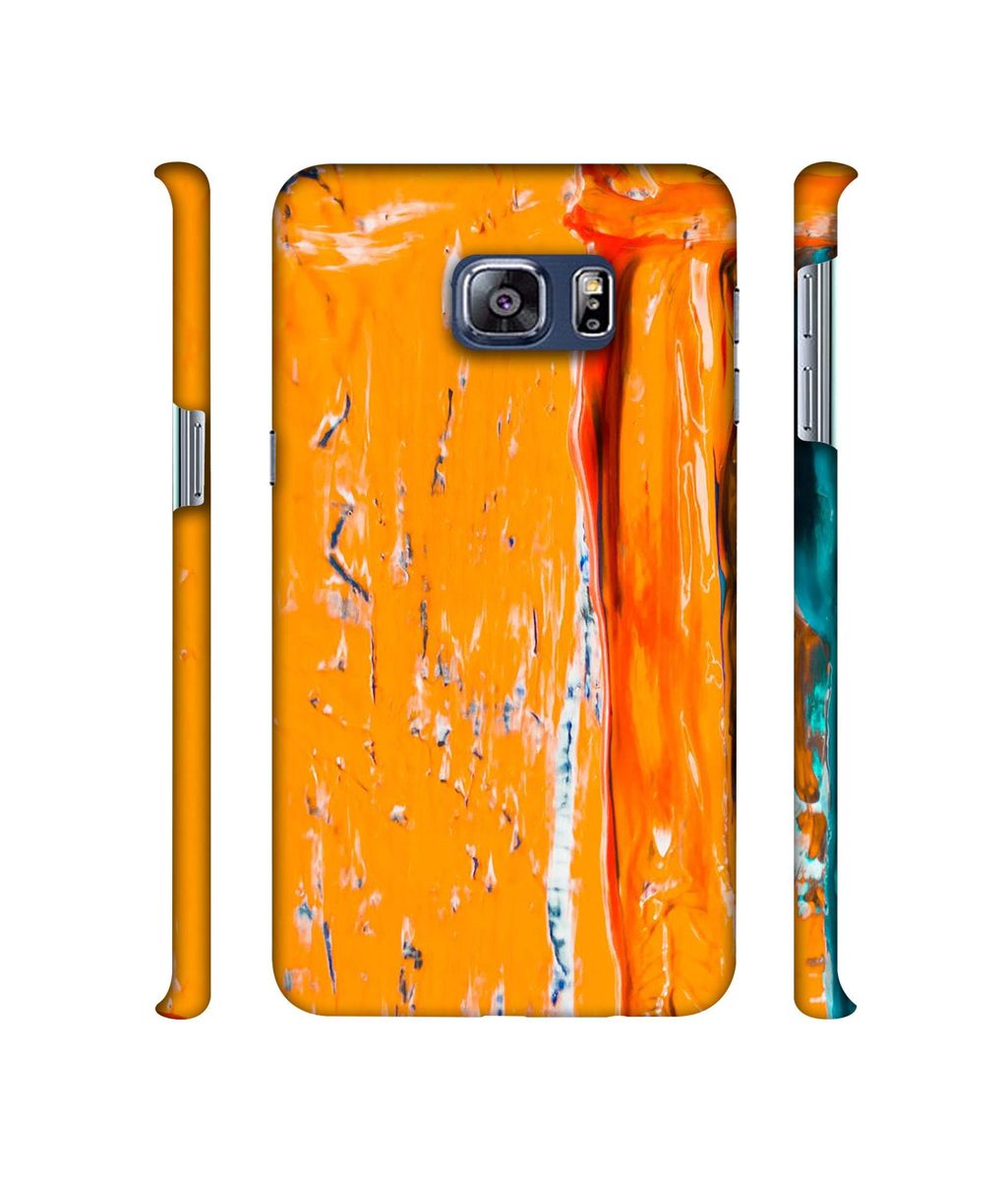 Amazon Brand - Solimo Designer Gold Yellow Paint 3D Printed Hard Back Case Mobile Cover for Samsung Galaxy S6 Edge Plus