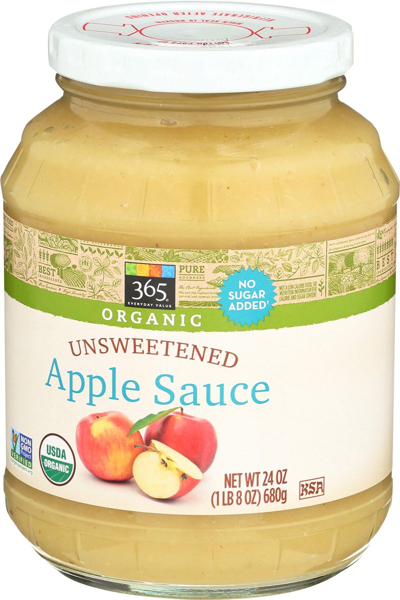365 Everyday Value, Organic Apple Sauce, Unsweetened, 24 oz