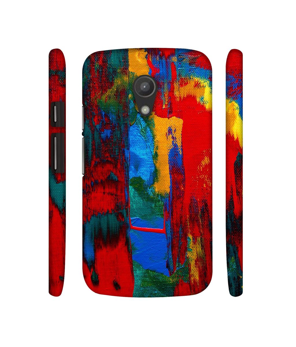 Amazon Brand - Solimo Designer Multiolor Brush Texture on Wall 3D Printed Hard Back Case Mobile Cover for Motorola Moto G 2nd Generation