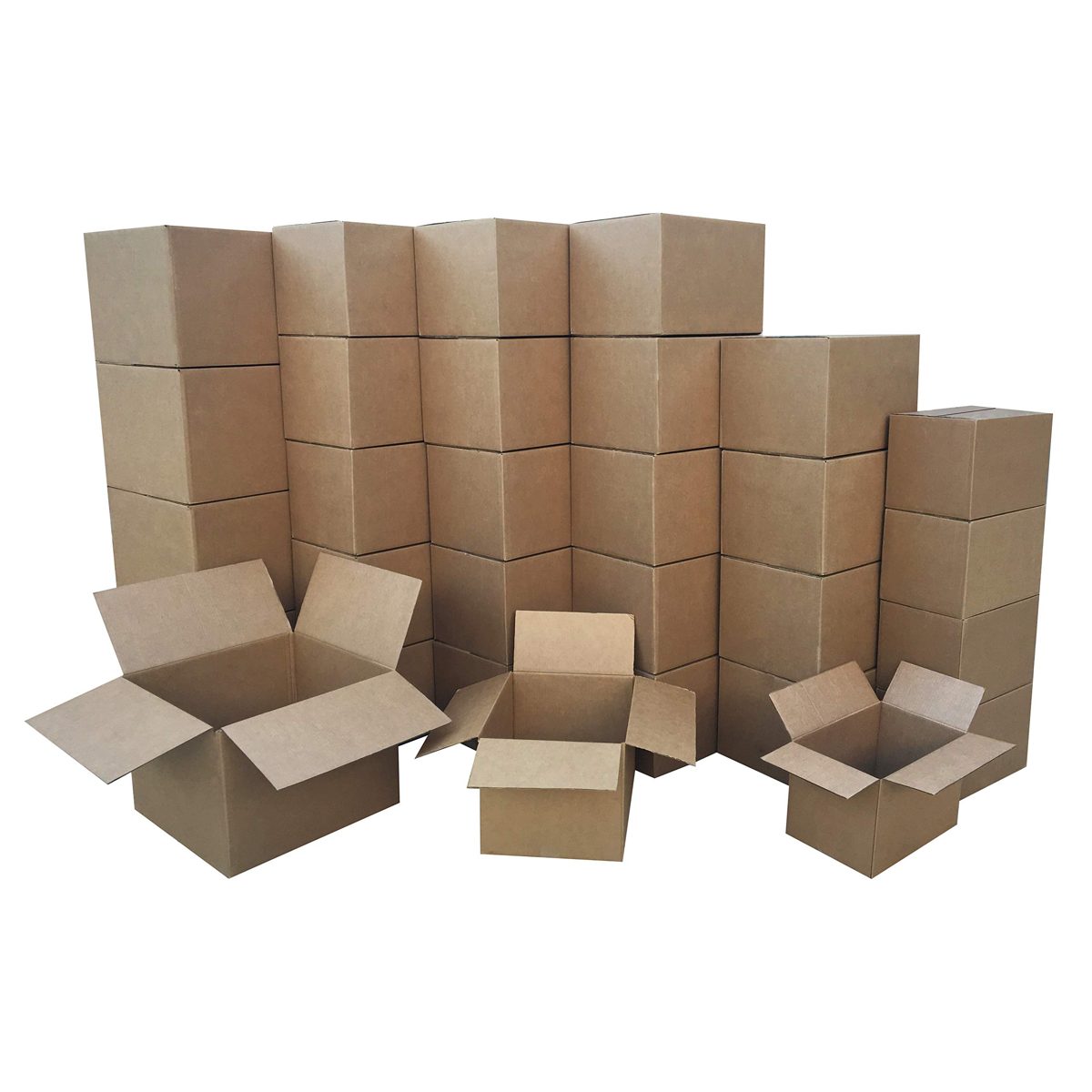 AmazonBasics Moving Boxes - Small/Medium/Large Bundle, 30-Pack