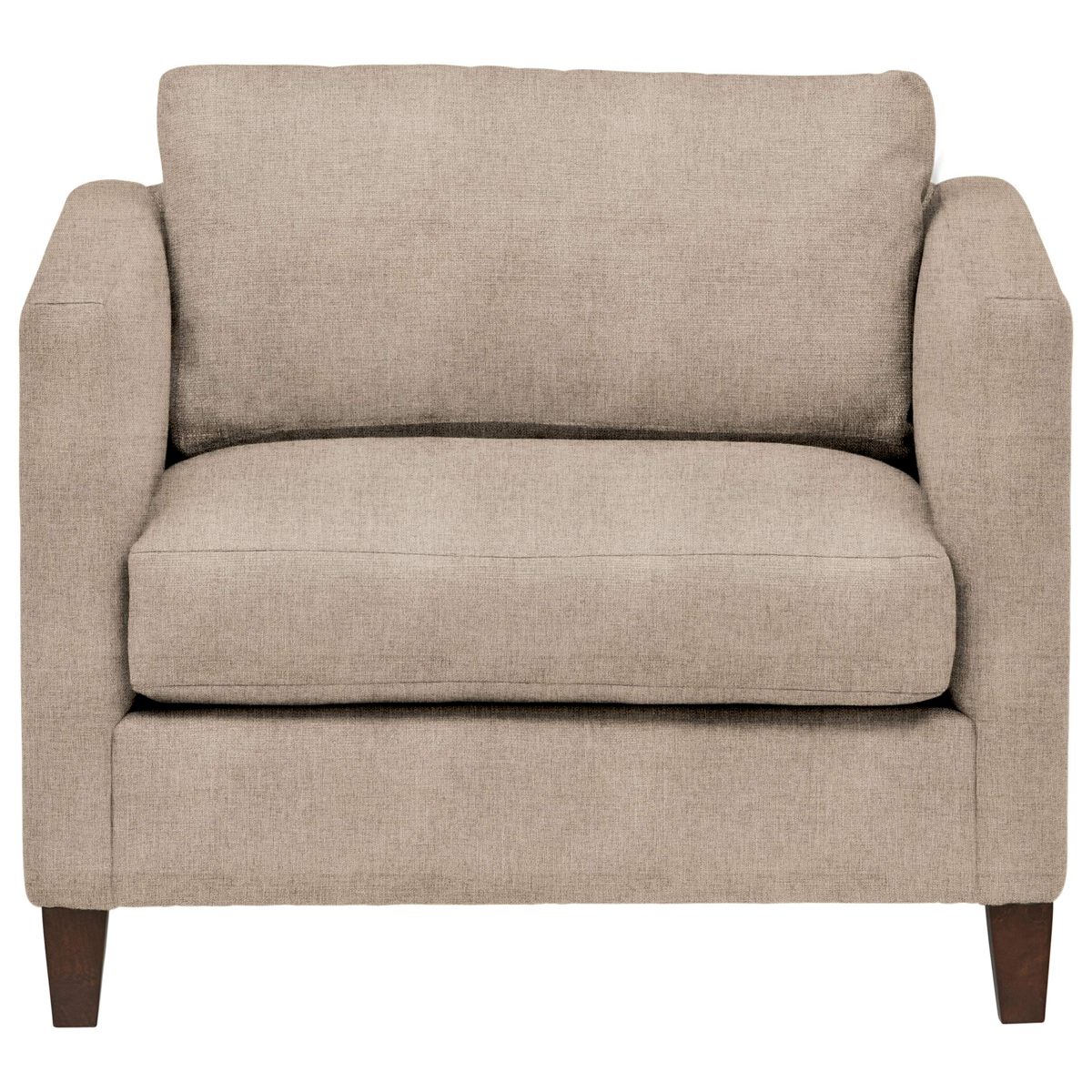 Amazon Brand – Stone & Beam Andover Modern Living Room Accent Chair, 38"W, Grey Linen