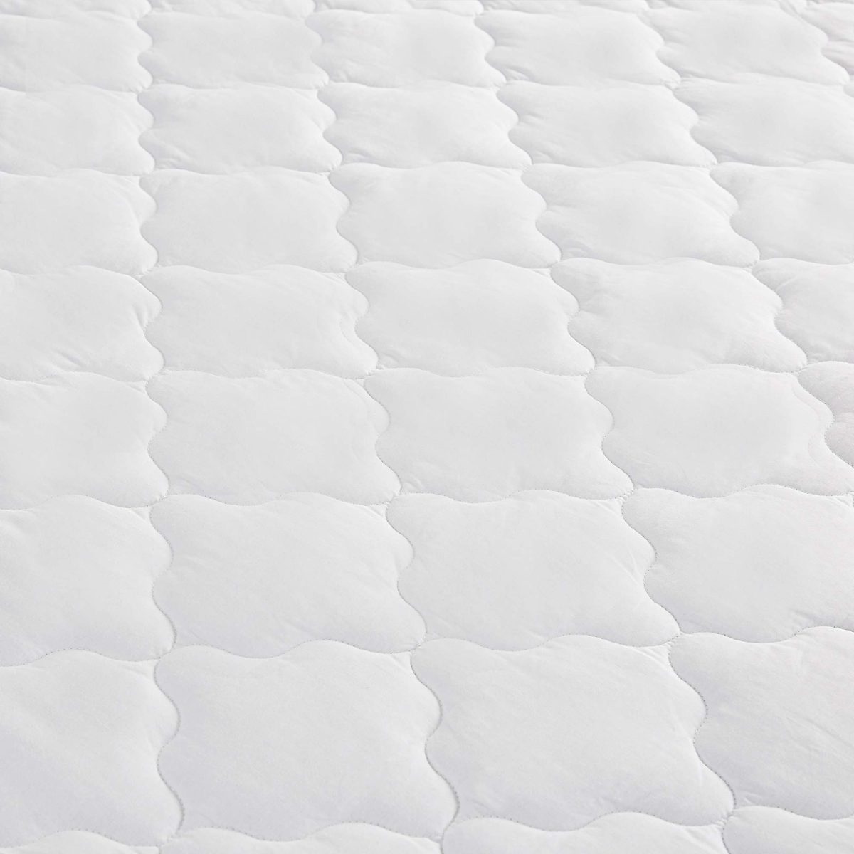 UMI Essentials All Season Extra Deep Quilted Mattress Protectors, One Size, Washable, White, 180x200cm