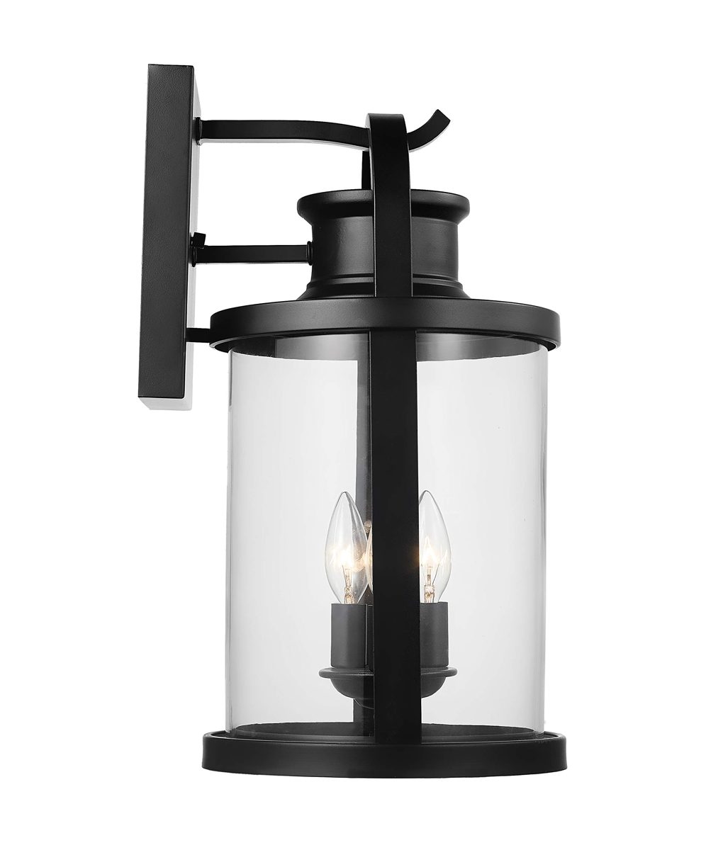 Amazon Brand – Ravenna Home Classic Wall Sconce Light, 18.25"H, Black