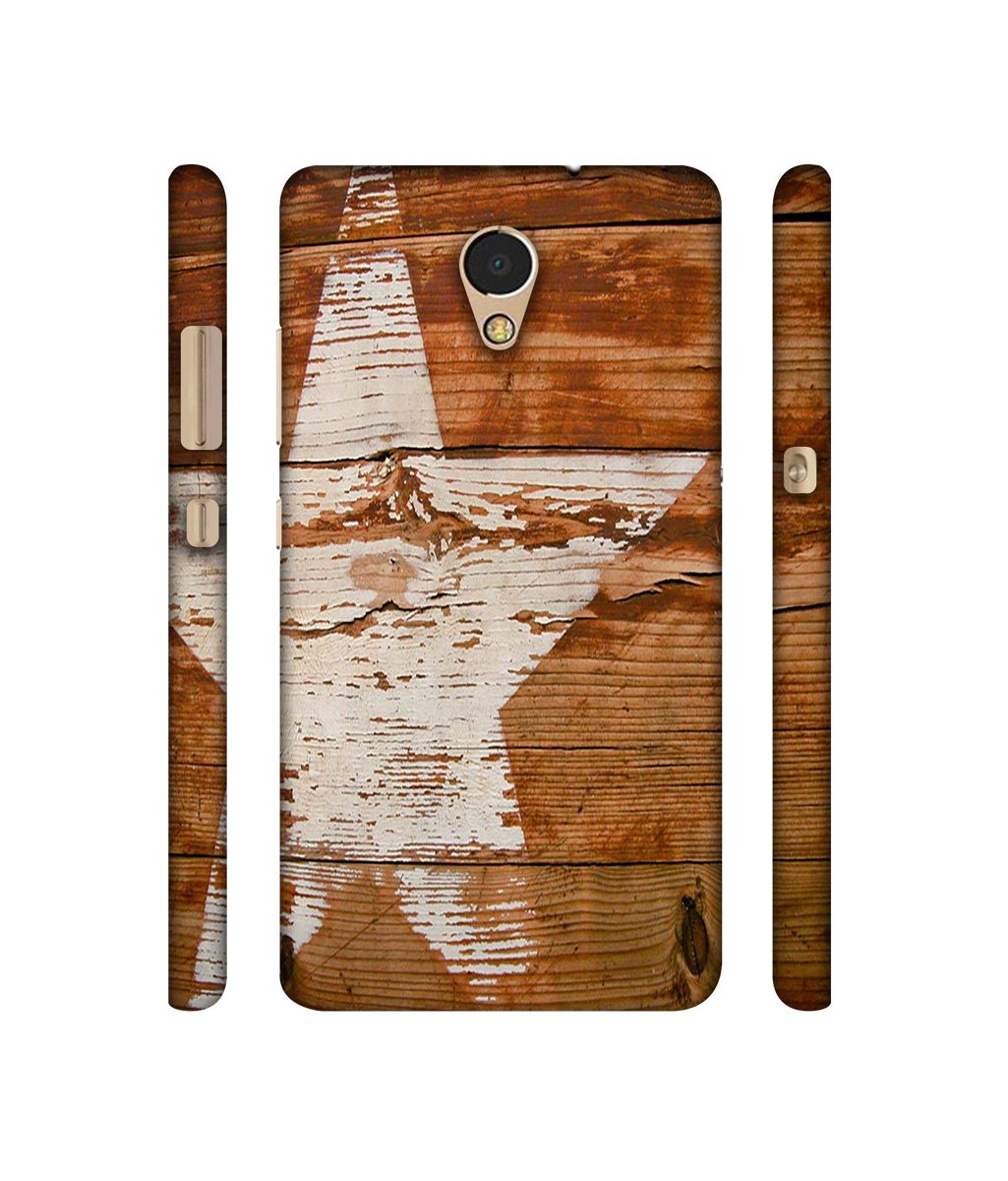 Amazon Brand - Solimo Designer Star Impression On Wood 3D Printed Hard Back Case Mobile Cover for Lenovo P2