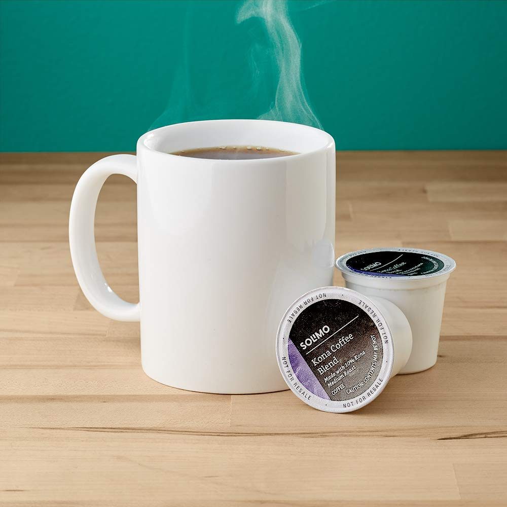 Amazon Brand – 100 Ct. Solimo Variety Pack Light and Medium Roast Coffee Pods (Kona, Breakfast, Donut), Compatible with Keurig 2.0 K-Cup Brewers