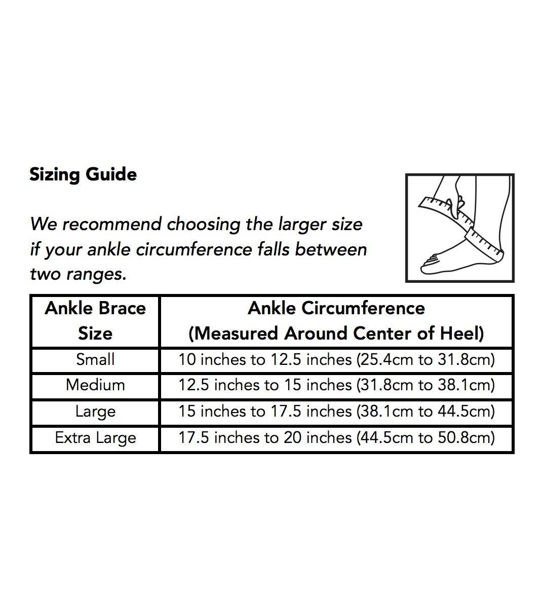 Amazon Brand - Solimo Ankle Brace, Large