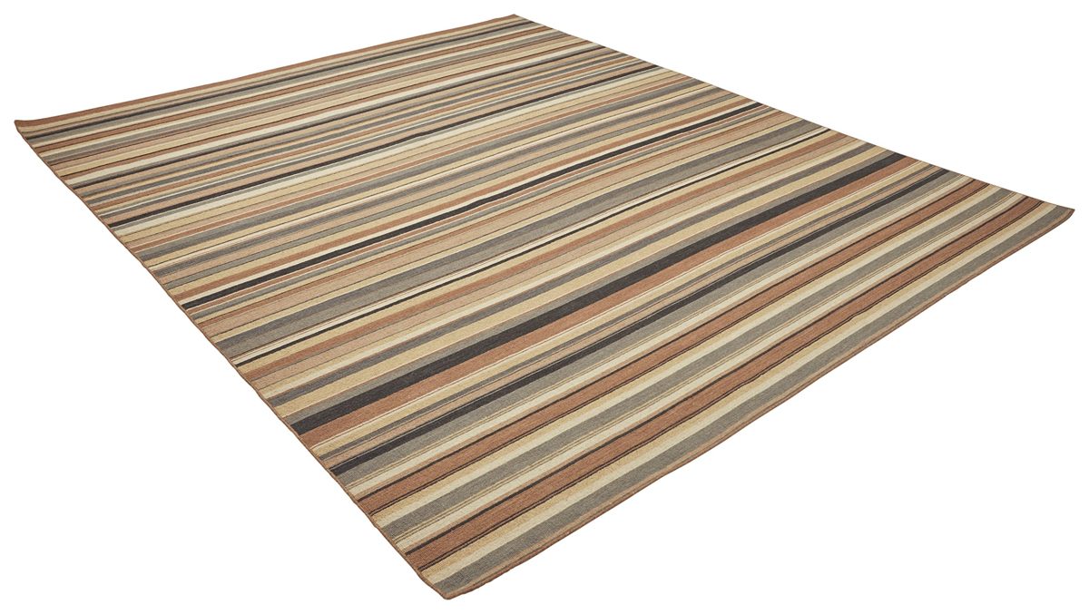 Amazon Brand – Stone & Beam Contemporary Striped Area Rug, 5 x 8 Foot, Neutral