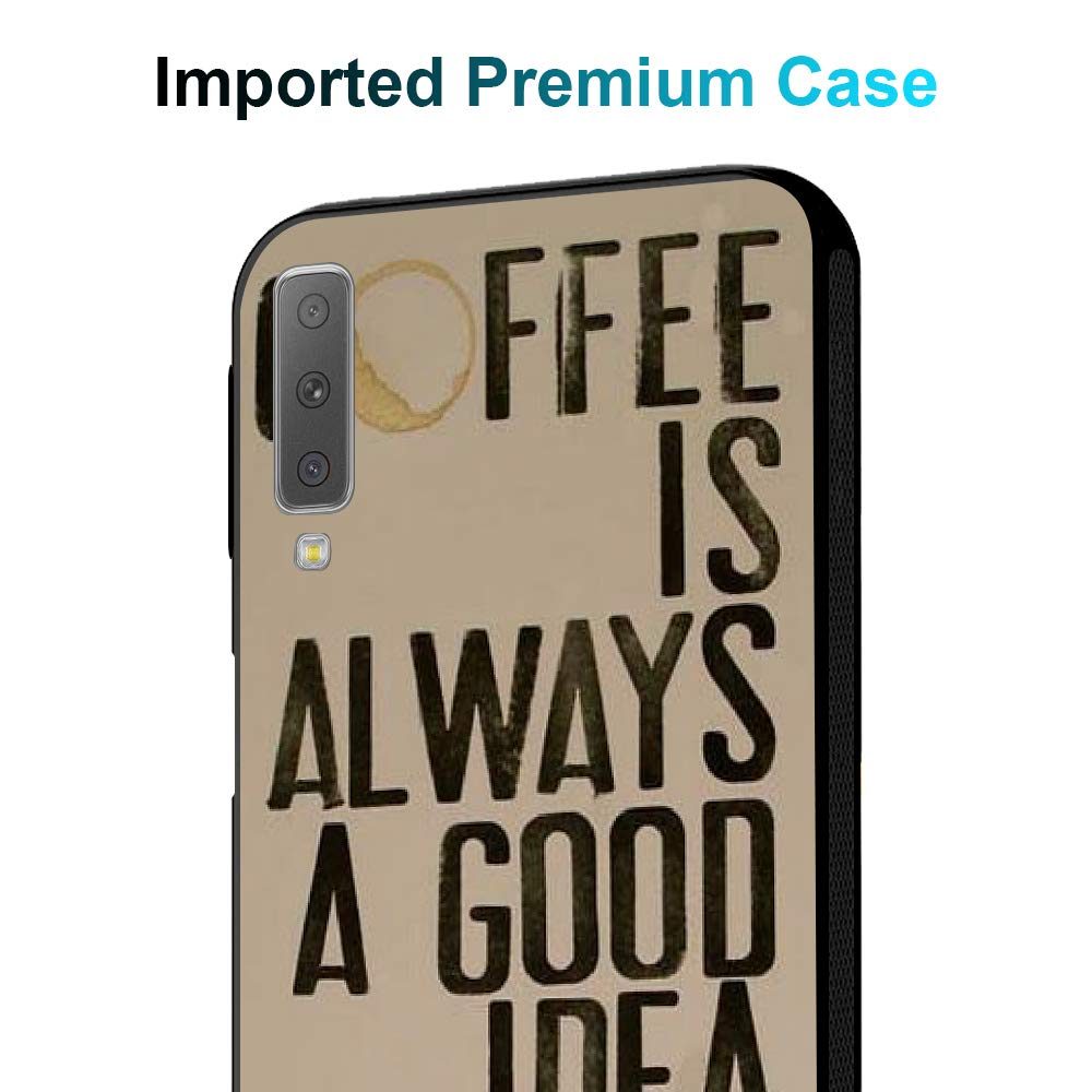 Amazon Brand - Solimo Designer Coffee Printed Hard Back Case Mobile Cover for Samsung Galaxy A7 (2018) (D1240)