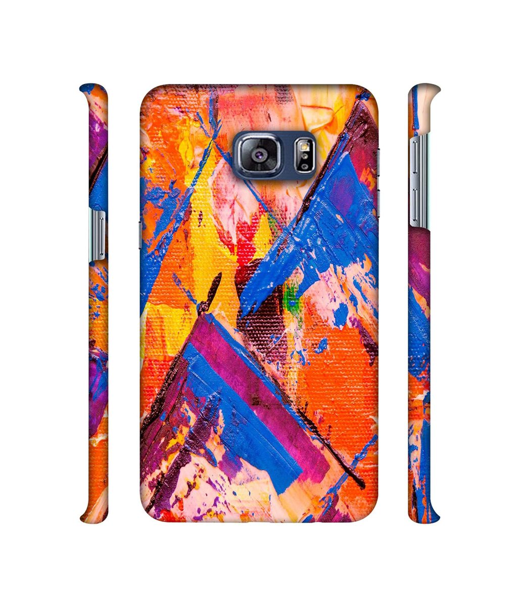 Amazon Brand - Solimo Designer Barfi Shape Multicolor Texture 3D Printed Hard Back Case Mobile Cover for Samsung Galaxy S6 Edge Plus