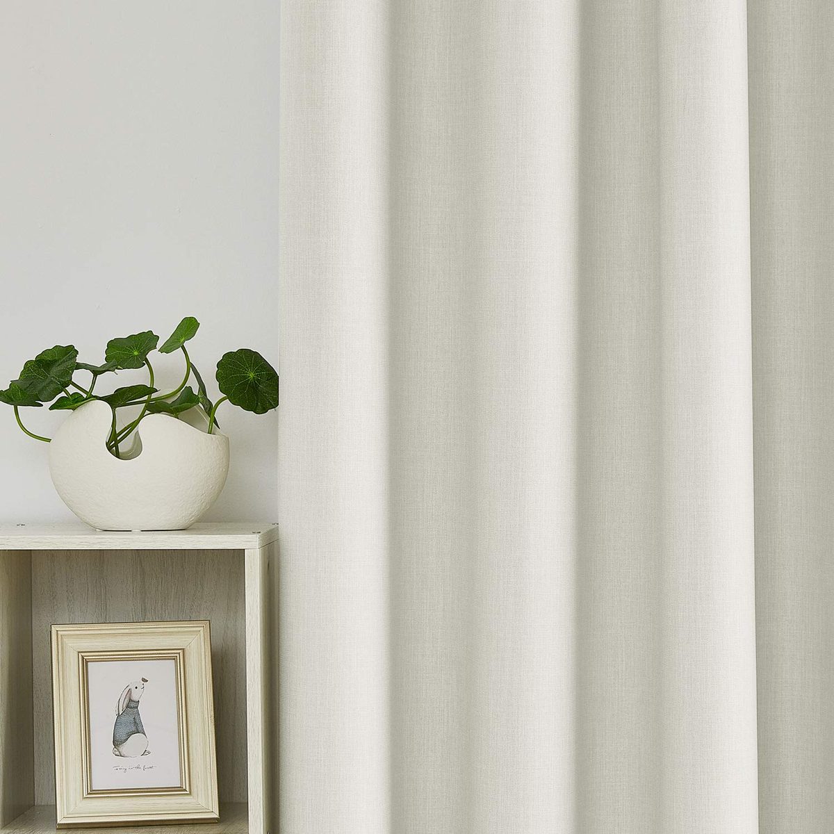 Umi.Essentials Foam Coated Blackout Curtains with Eyelets, 180x140