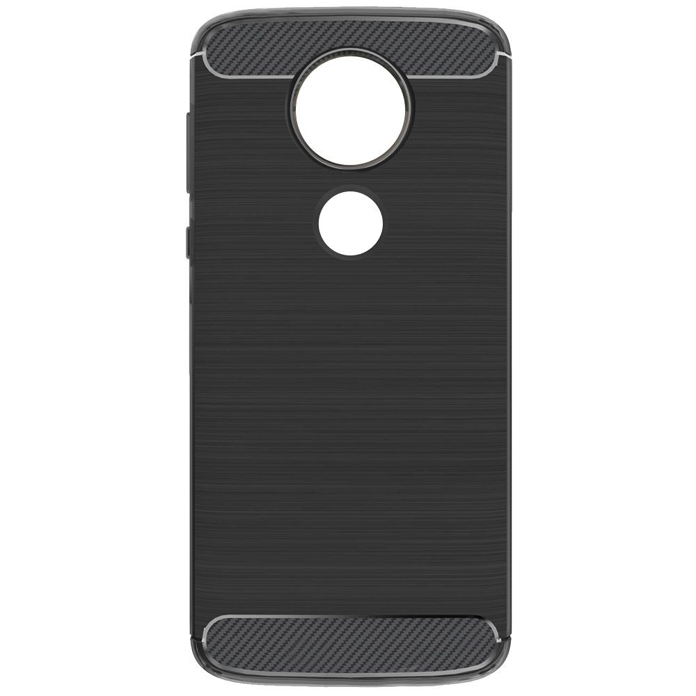 Amazon Brand - Solimo Protective Mobile Cover (Soft & Flexible Back case) for Moto E5 Plus (Black)