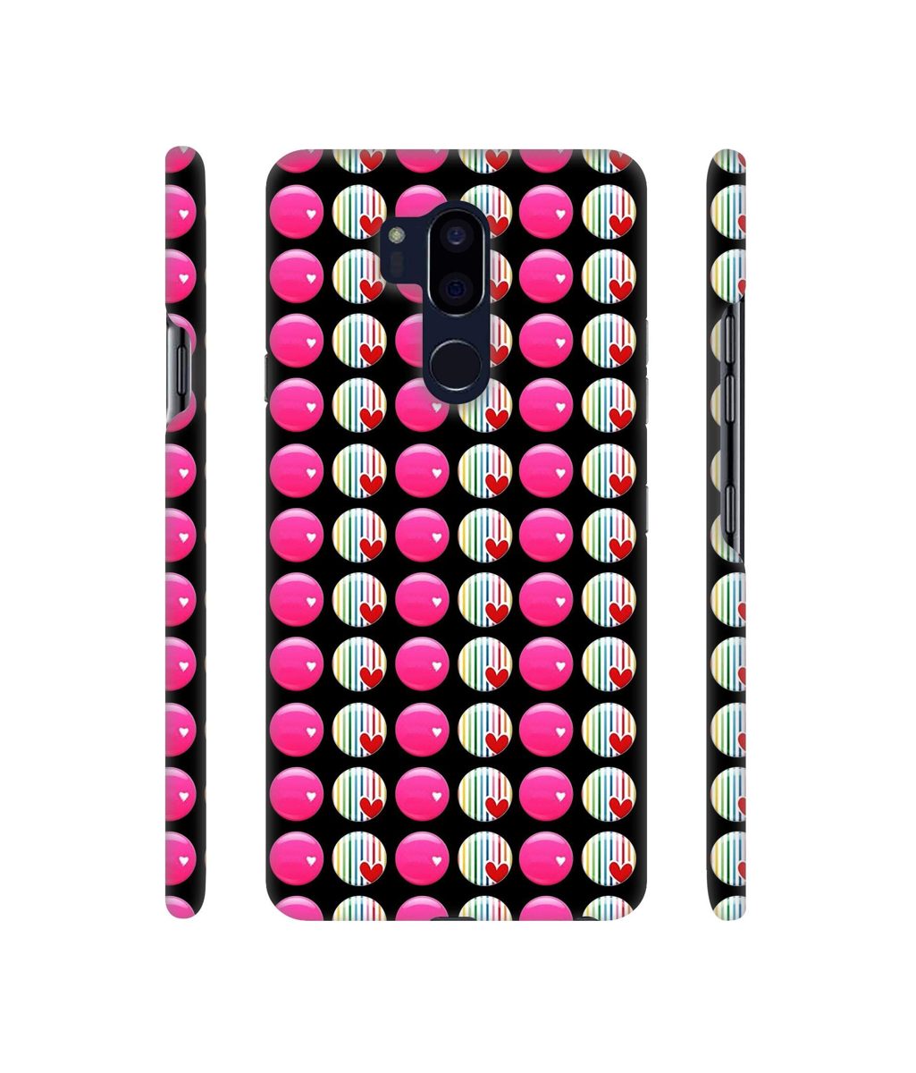 Amazon Brand - Solimo Designer Small Two Color Circle 3D Printed Hard Back Case Mobile Cover for LG G7 ThinQ
