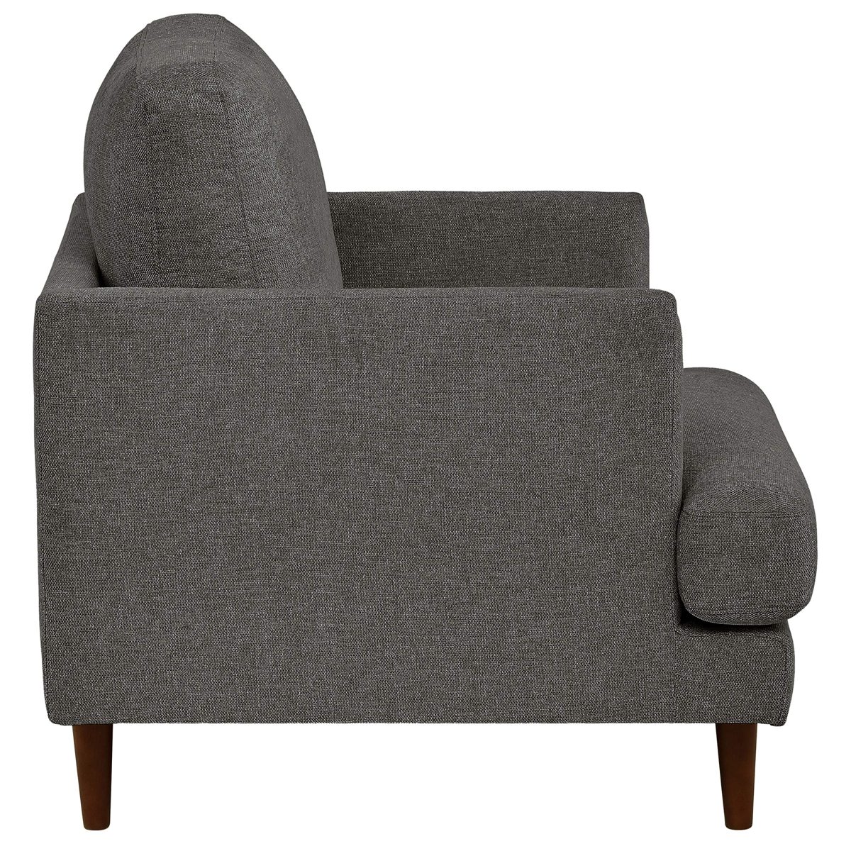 Amazon Brand – Rivet Goodwin Modern Living Room Accent Chair, 32.3"W x 35.8"H, Charcoal Grey